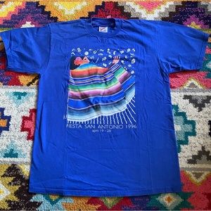 Vintage 1990s Rainbow Colorful Graphic Tee